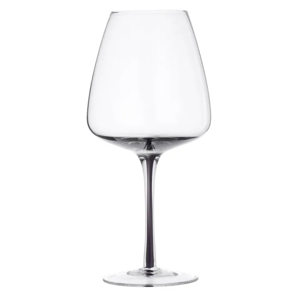 Wine Glasses^Broste Copenhagen Smoke red wine glass, 65 cl GreyTransparentBlack