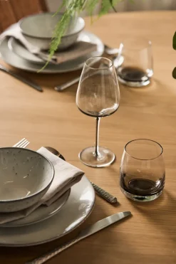Wine Glasses^Broste Copenhagen Smoke white wine glass, 40 cl GreyTransparentBlack