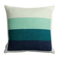 Discount Røros Tweed Åsmund bold cushion 50x50 cm, Red-turquoise TurquoiseRed