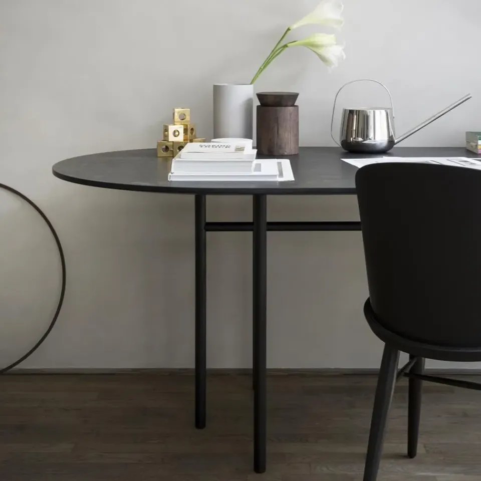 Clearance Audo Copenhagen Snaregade table oval, Black