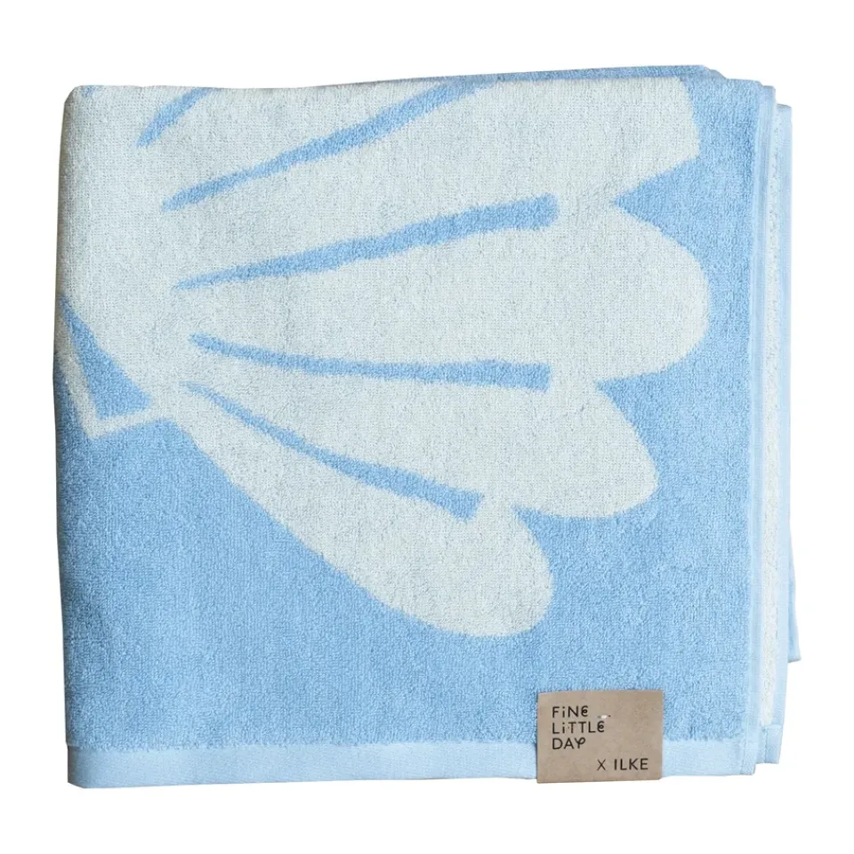 Bath Sheets^Fine Little Day Snäcka bath towel 70x140 cm, Blue