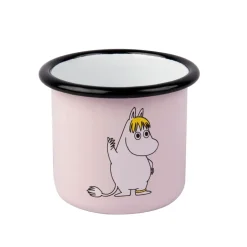 Discount Muurla Snorkfröken enamel mug, 2.5 dl PinkBlack