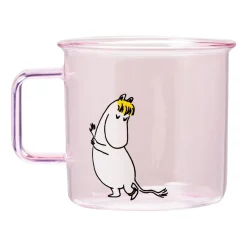 Best Muurla Snorkmaiden glass mug 35 cl, Pink