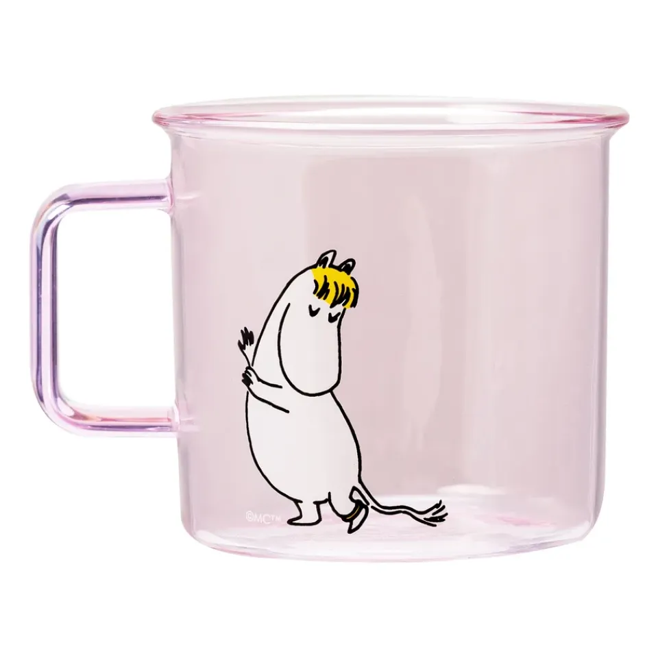 Best Muurla Snorkmaiden glass mug 35 cl, Pink