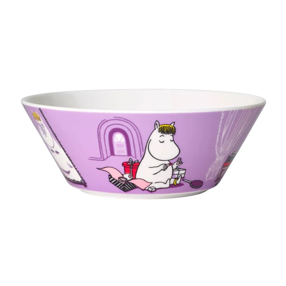 Moomin Arabia Snorkmaiden Moomin bowl, Purple