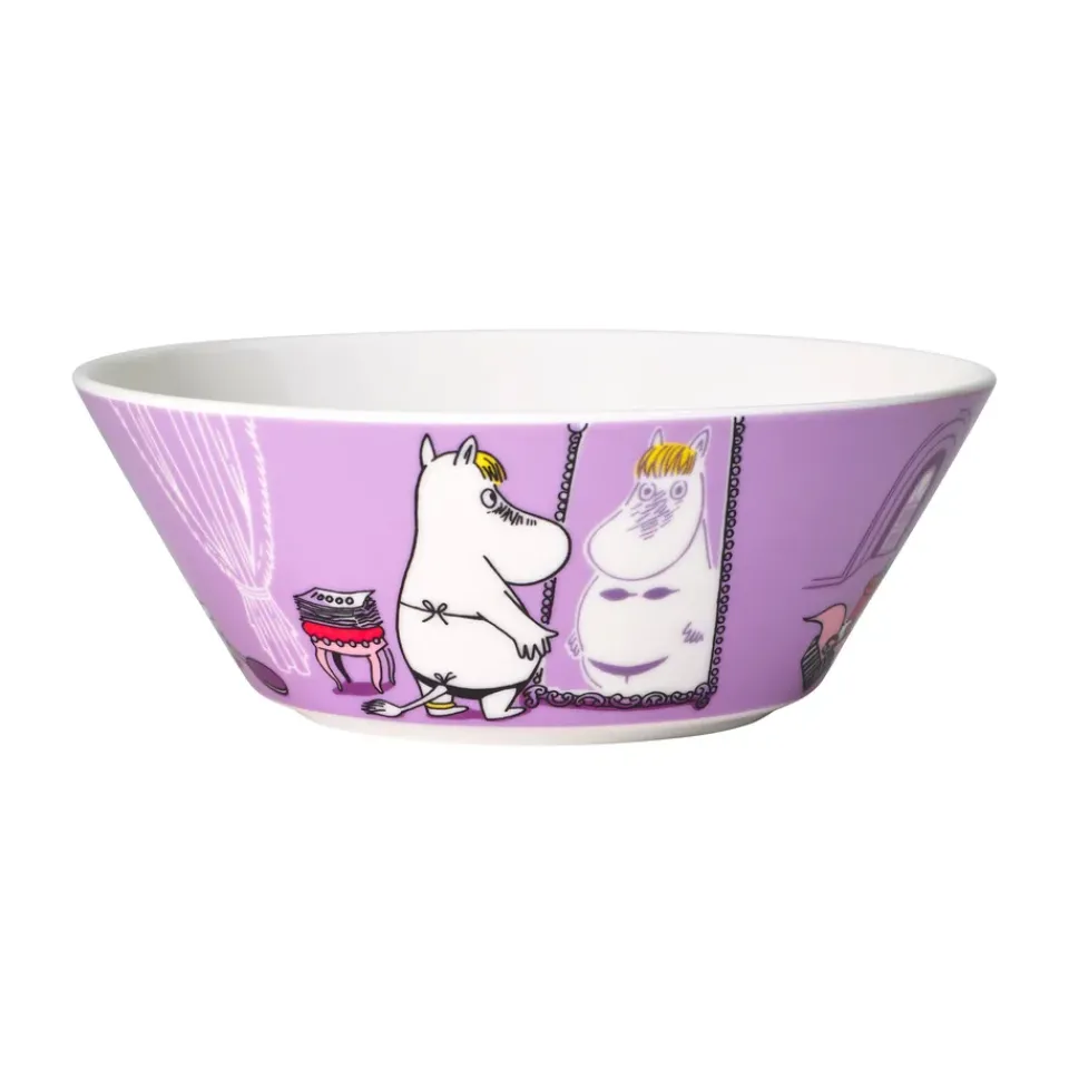 Moomin Arabia Snorkmaiden Moomin bowl, Purple