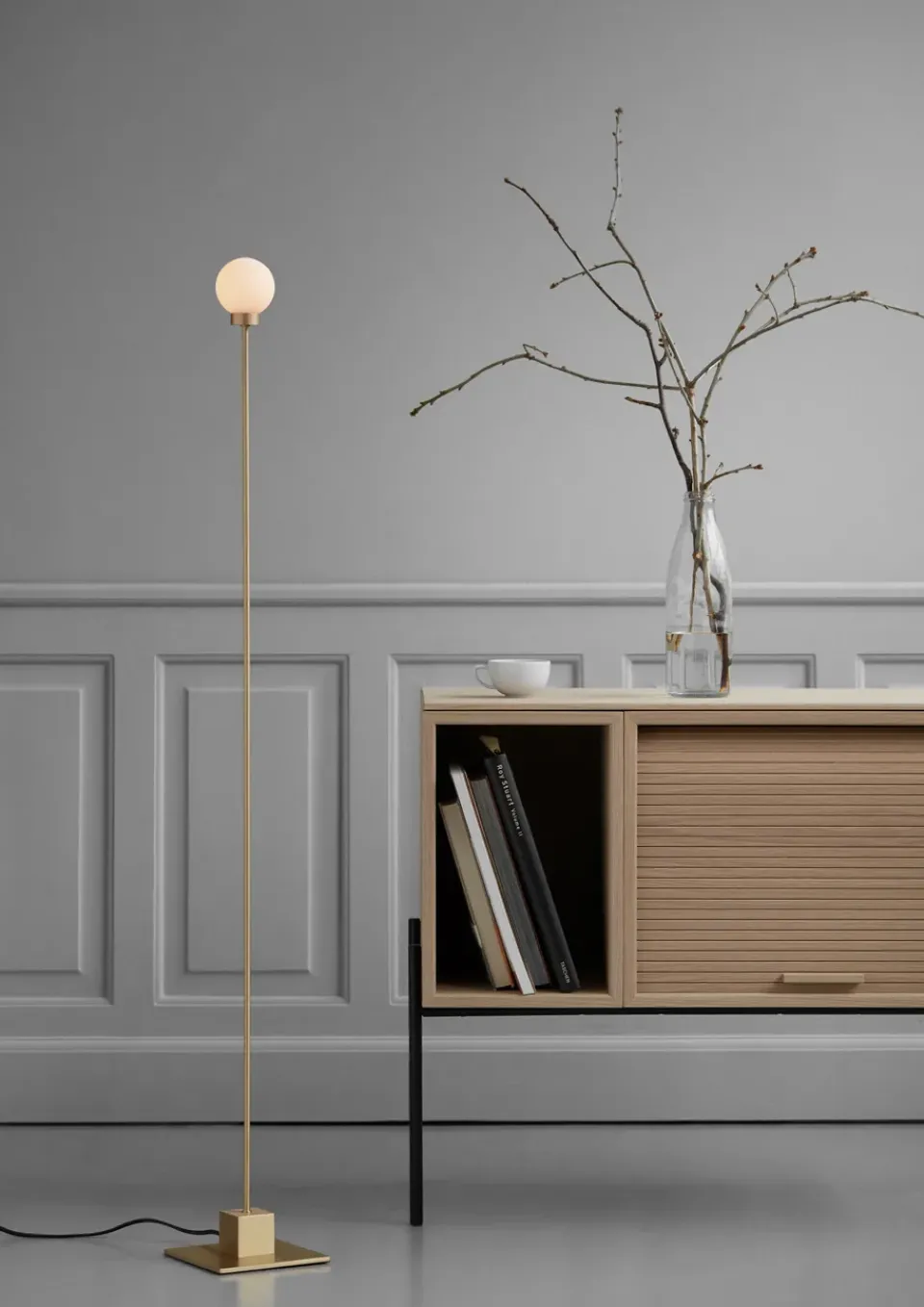 Best Northern Snowball floor lamp 117 cm, Brass Gold-coloured