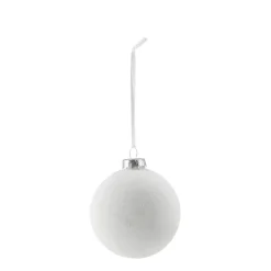 Christmas Decorations^Scandi Living Snowing baubles 6-pack, White