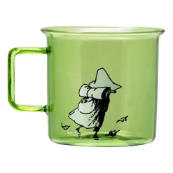 Online Muurla Snufkin glass mug 35 cl, Green