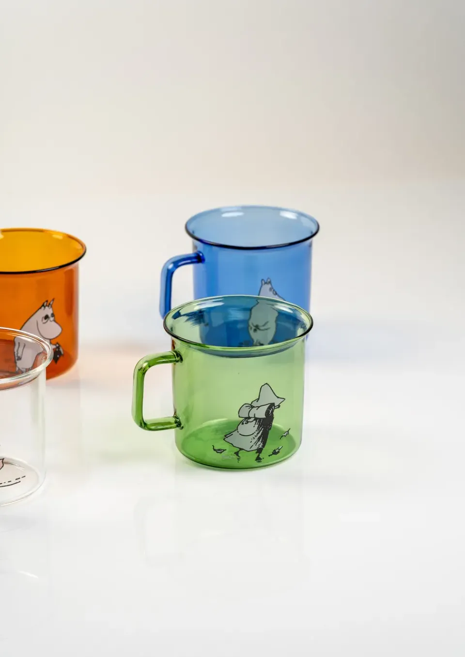 Online Muurla Snufkin glass mug 35 cl, Green