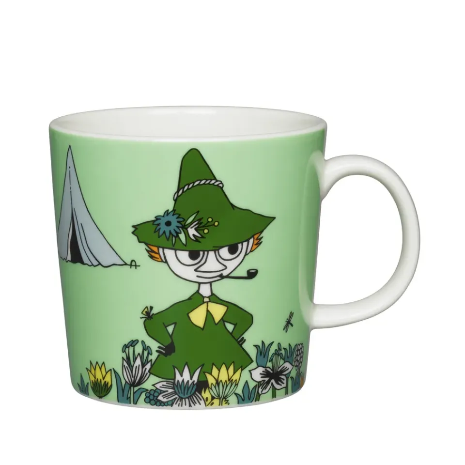Clearance Moomin Arabia Snufkin Moomin mug, Green