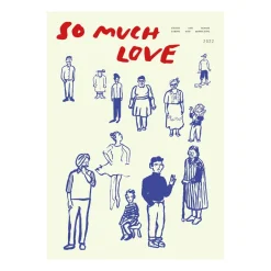 Posters^Paper Collective So Much Love poster, 30x40 cm BlueBeigeRed