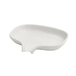 Soap Dispensers & Dishes^Bosign Soap dish with drainage spout porcelain, White
