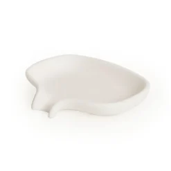 Bosign Soap dish with drainage spout silicone, White