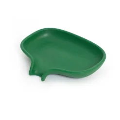 Outlet Bosign Soap dish with drainage spout silicone, Dark Green