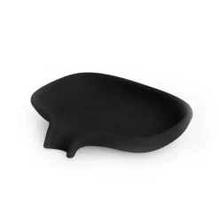 Sale Bosign Soap dish with drainage spout silicone, Black