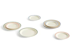 Best HAY Sobremesa plate Ø24.5 cm 2-pack, Blue-yellow BlueYellow