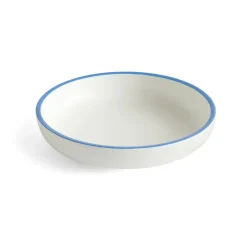 Discount HAY Sobremesa serving bowl L Ø25 cm, White-blue BlueWhite