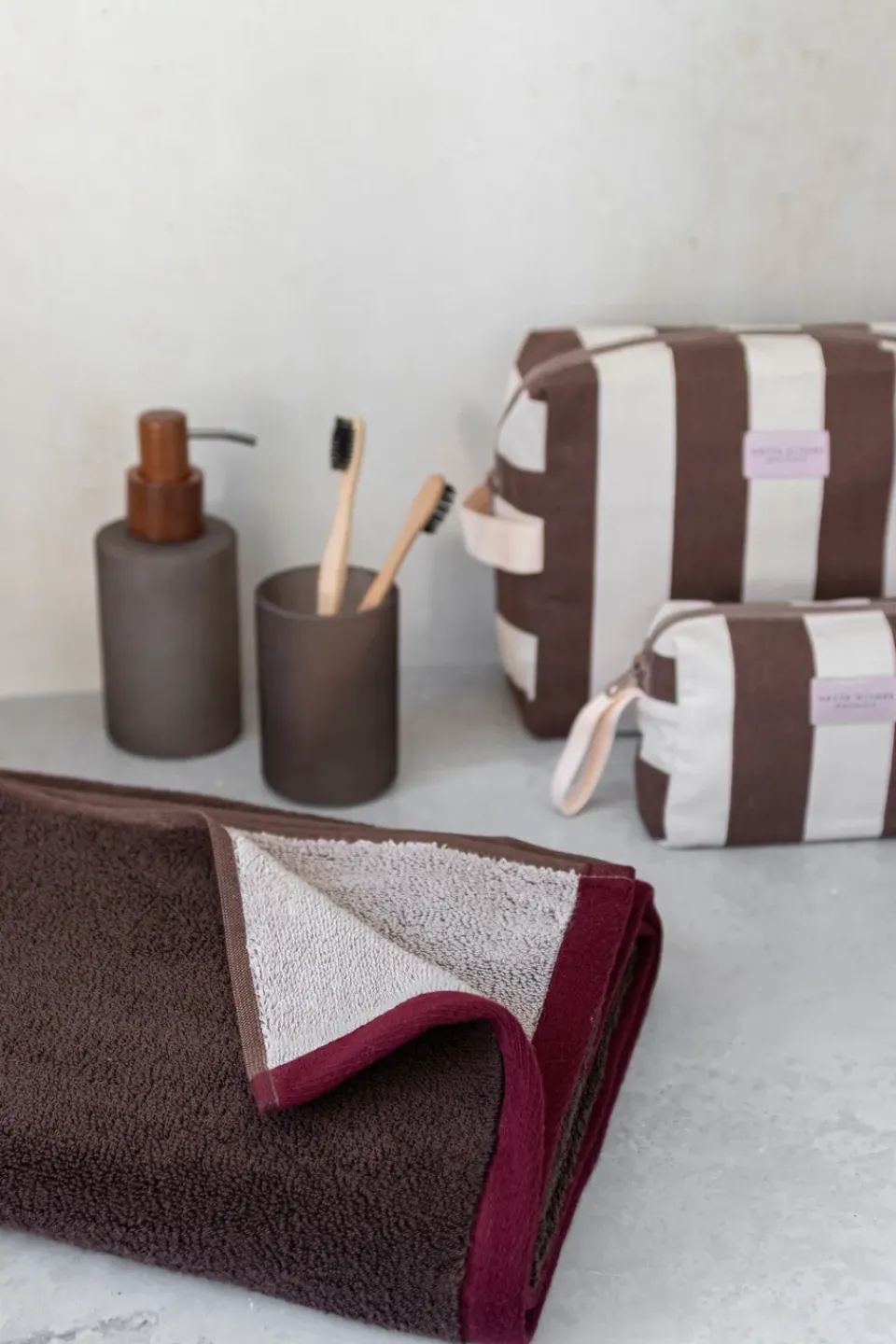Bath Sheets^Mette Ditmer Soft bath towel 70x133 cm, -sand Brown