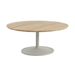 Coffee Tables^Muuto Soft coffee table Ø95 cm, Solid oak-grey BeigeGrey