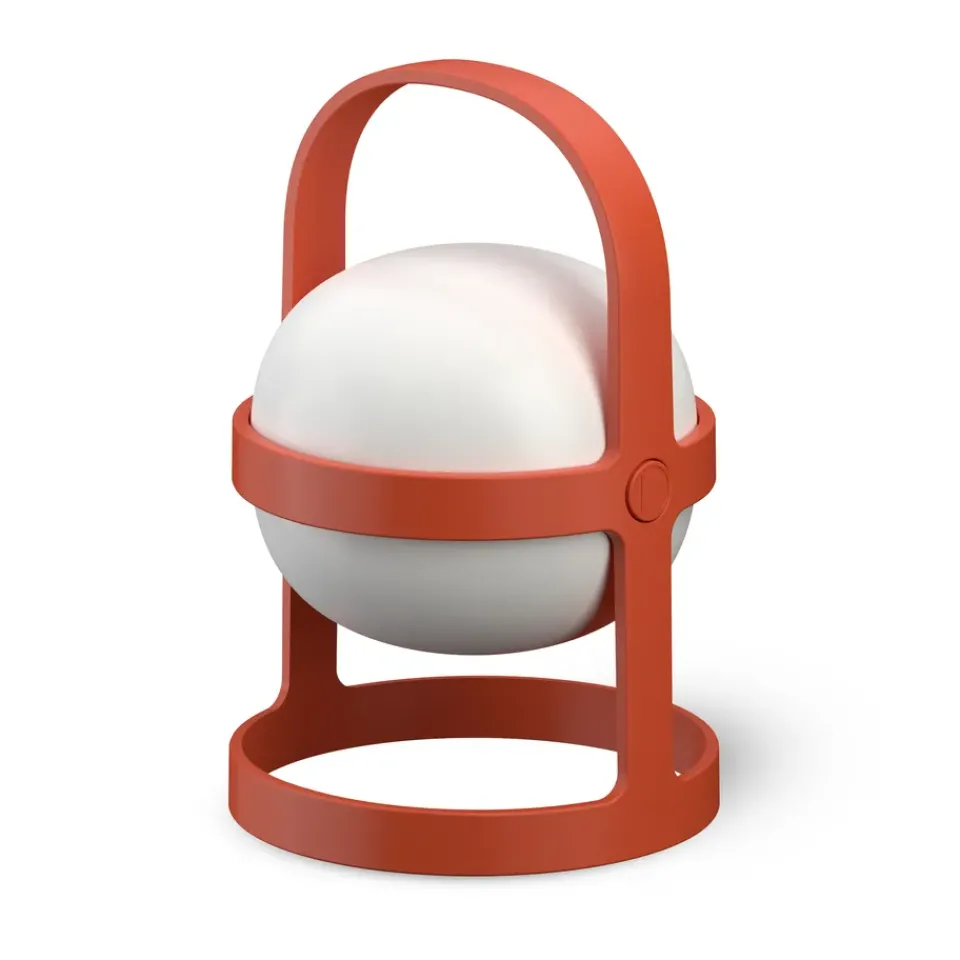 Outlet Rosendahl Soft Spot solar lamp terracotta, 18.5 cm Red