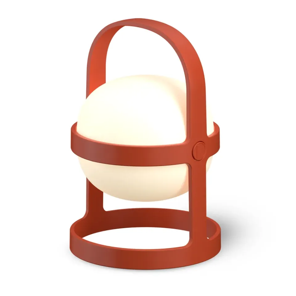 Outlet Rosendahl Soft Spot solar lamp terracotta, 18.5 cm Red