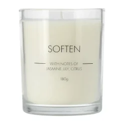 Best Scandi Essentials Soften scented candle, 180 g White
