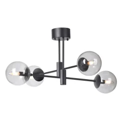 Hot Scandi Living Solar ceiling lamp black 73 cm, Smokey grey GreyBlack