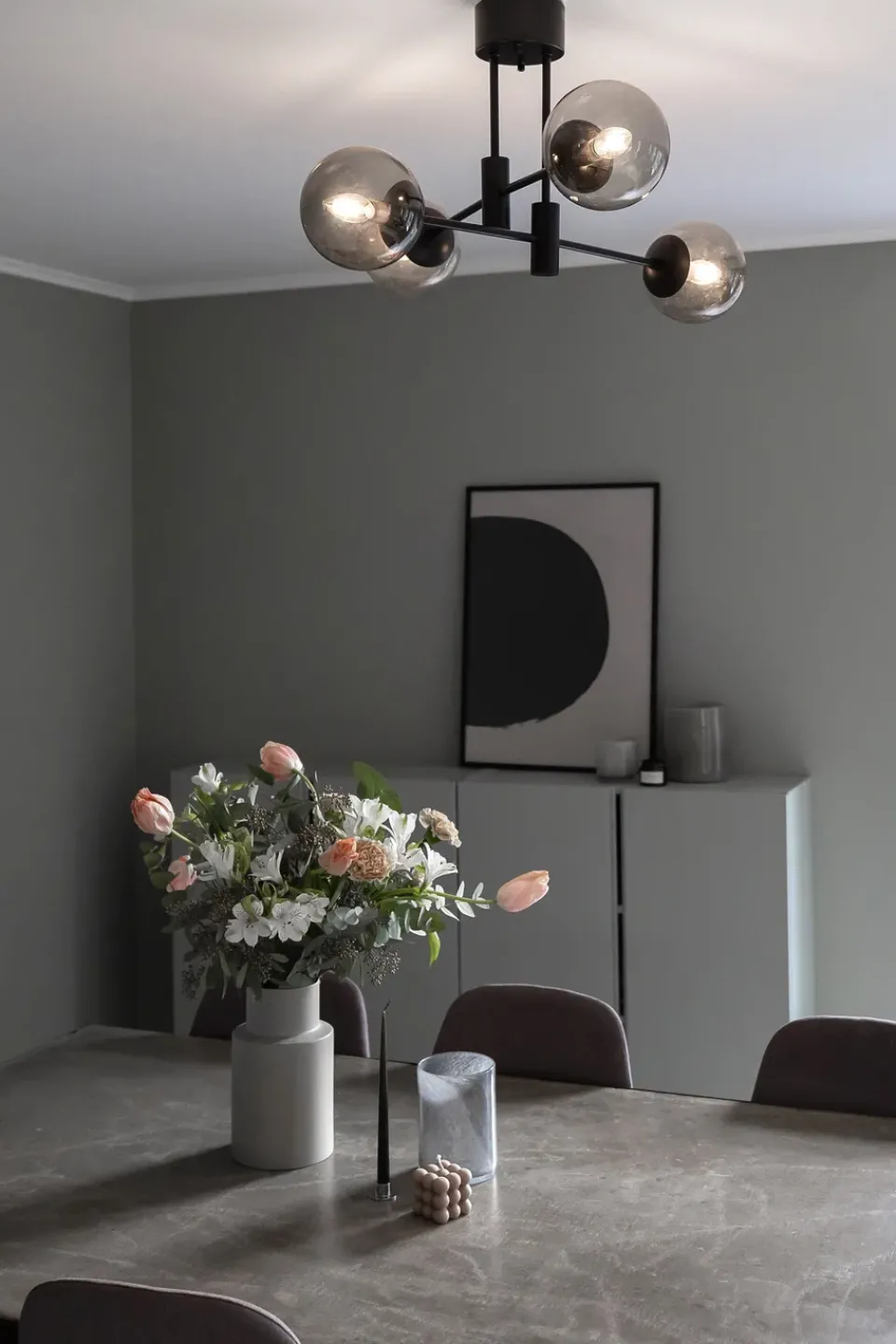 Hot Scandi Living Solar ceiling lamp black 73 cm, Smokey grey GreyBlack