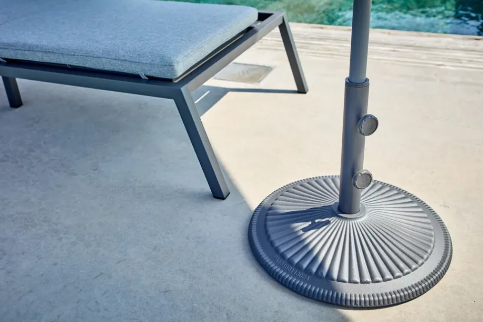 Sun Protection^Brafab Solara parasol base, Anthracite Grey