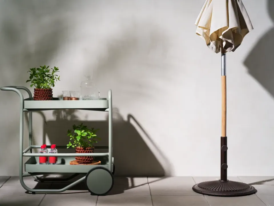 Clearance Brafab Solara parasol base, -bronze Brown