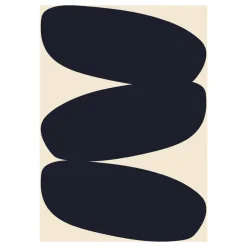 Posters^Paper Collective Solid Shapes 01 poster, 50x70 cm Black