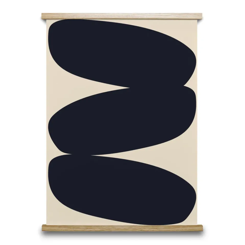Posters^Paper Collective Solid Shapes 01 poster, 50x70 cm Black