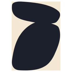 Best Paper Collective Solid Shapes 03 poster, 50x70 cm Black