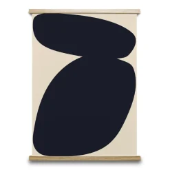 Best Paper Collective Solid Shapes 03 poster, 50x70 cm Black