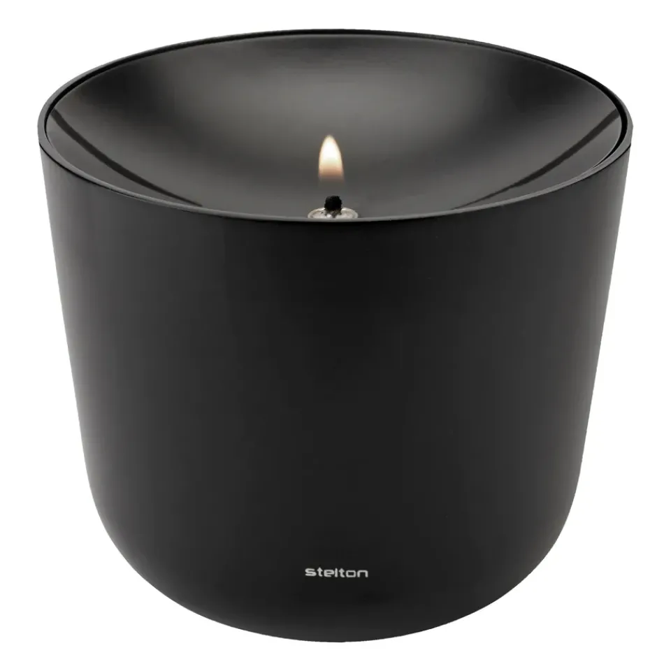 Oil & Kerosene Lamps^Stelton Solis oil lamp Ø11.5 cm, Soft Black