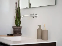 New Zone Denmark Solo toothbrush mug, Taupe Brown