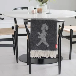 Wool Blankets & Throws^Solstickan Design Solstickan blanket merino wool 130x170 cm, Anthracite Grey