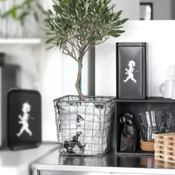 Storage Jars^Solstickan Design Solstickan coffee jar 20.5 cm, Matt Black