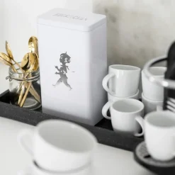 Storage Jars^Solstickan Design Solstickan coffee jar 20.5 cm, high gloss White