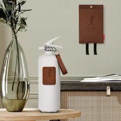 Fire Blankets & Fire Extinguishers^Solstickan Design Solstickan fire blanket leather 120x120 cm, Dark leather BrownBlack