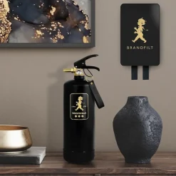 Fire Blankets & Fire Extinguishers^Solstickan Design Solstickan fire blanket 16x2.7x25 cm, Black-gold BlackGold-coloured