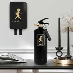 Fire Blankets & Fire Extinguishers^Solstickan Design Solstickan fire blanket 16x2.7x25 cm, Black-gold BlackGold-coloured