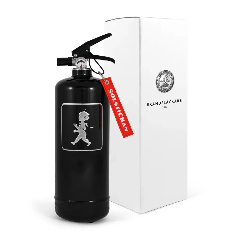 Sale Solstickan Design Solstickan fire extinguisher 2 kg, Black-silver BlackSilver-coloured