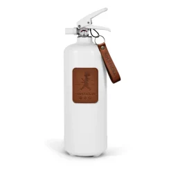 Fire Blankets & Fire Extinguishers^Solstickan Design Solstickan fire extinguisher 2 kg, Dark brown leather WhiteBrown