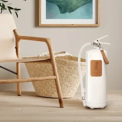 Fire Blankets & Fire Extinguishers^Solstickan Design Solstickan fire extinguisher 6 kg, White-light leather Brown