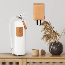 Fire Blankets & Fire Extinguishers^Solstickan Design Solstickan fire extinguisher 6 kg, White-light leather Brown