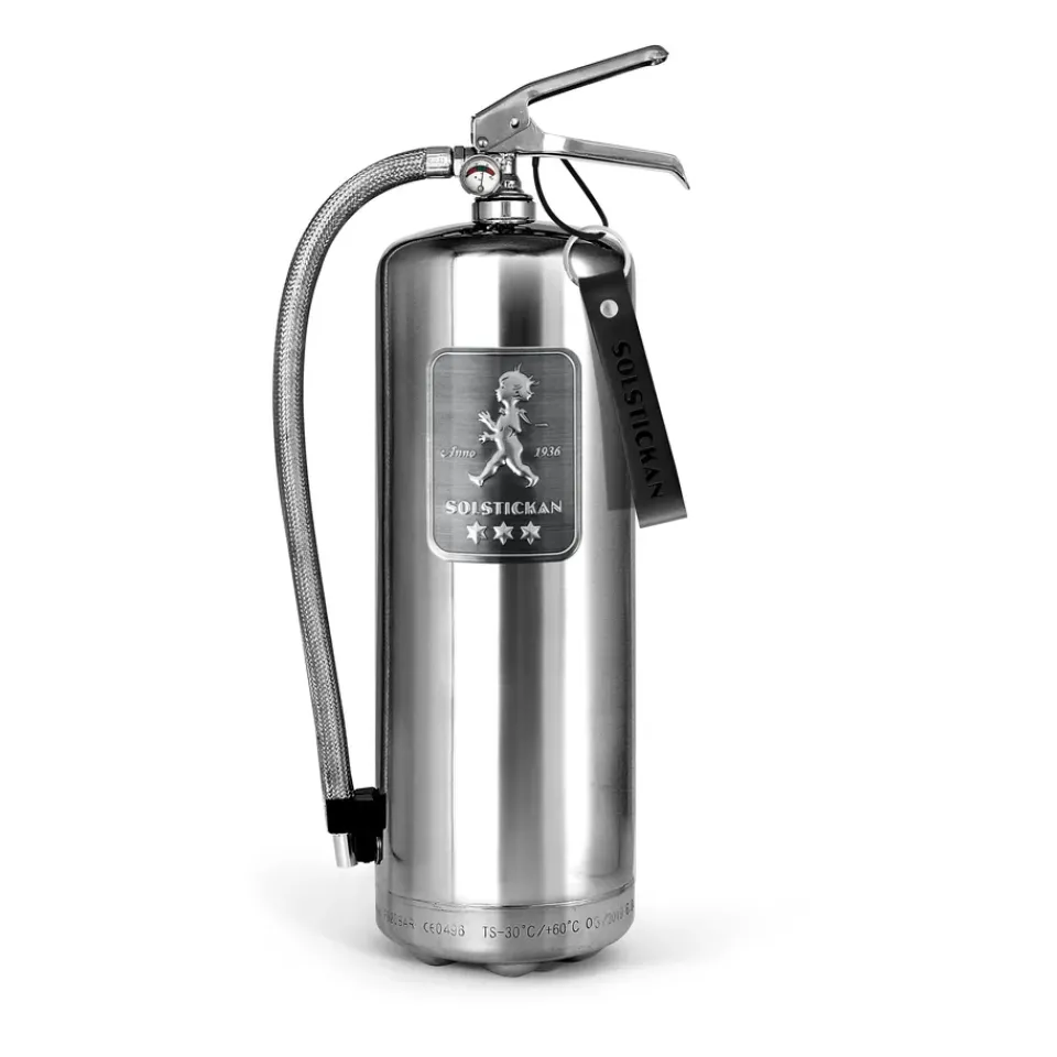 Fire Blankets & Fire Extinguishers^Solstickan Design Solstickan fire extinguisher 6 kg, Design Edition steel Silver-coloured
