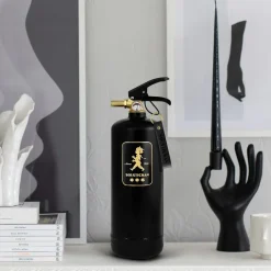 Fire Blankets & Fire Extinguishers^Solstickan Design Solstickan fire extinguisher 2 kg, Black-gold BlackGold-coloured