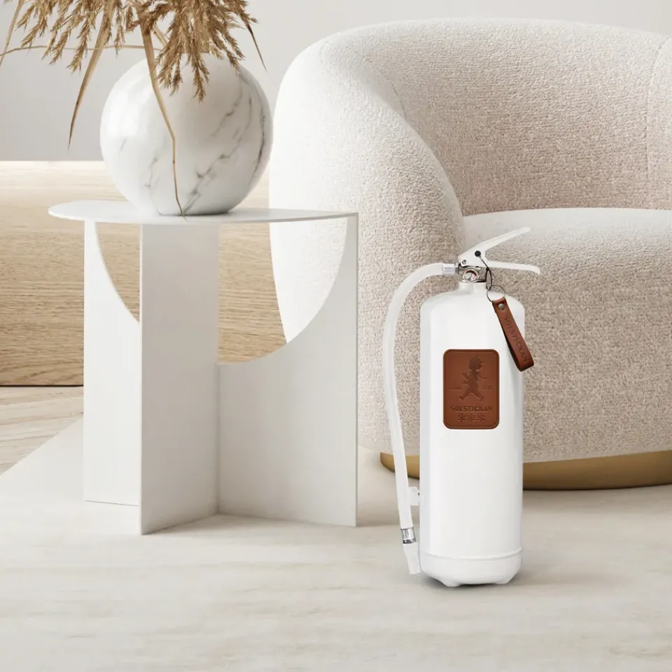 Hot Solstickan Design Solstickan fire extinguisher 6 kg, White-dark leather Brown